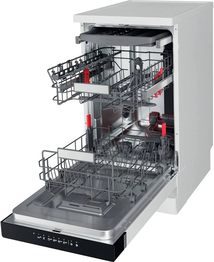 Whirlpool WSFO3O34PF Geschirrspüler Standgerät 45 cm, 10 Gedecke