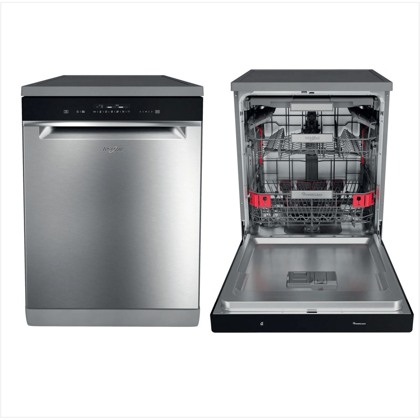Geschirrspüler freistehend 60 cm 14 Gedecke Whirlpool WFP5O41PLGX